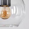 Koyoto Lámpara Colgante Cristal 15 cm Transparente, 3 luces