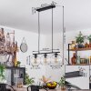 Koyoto Lámpara Colgante Cristal 20 cm Transparente, 3 luces