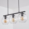 Koyoto Lámpara Colgante Cristal 20 cm Transparente, 3 luces