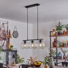 Koyoto Lámpara Colgante Cristal 20 cm Transparente, 3 luces