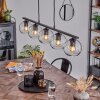 Koyoto Lámpara Colgante Cristal 15 cm Transparente, 5 luces