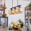 Koyoto Lámpara Colgante Cristal 20 cm Colores ámbar, 3 luces