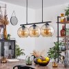 Koyoto Lámpara Colgante Cristal 20 cm Colores ámbar, 3 luces