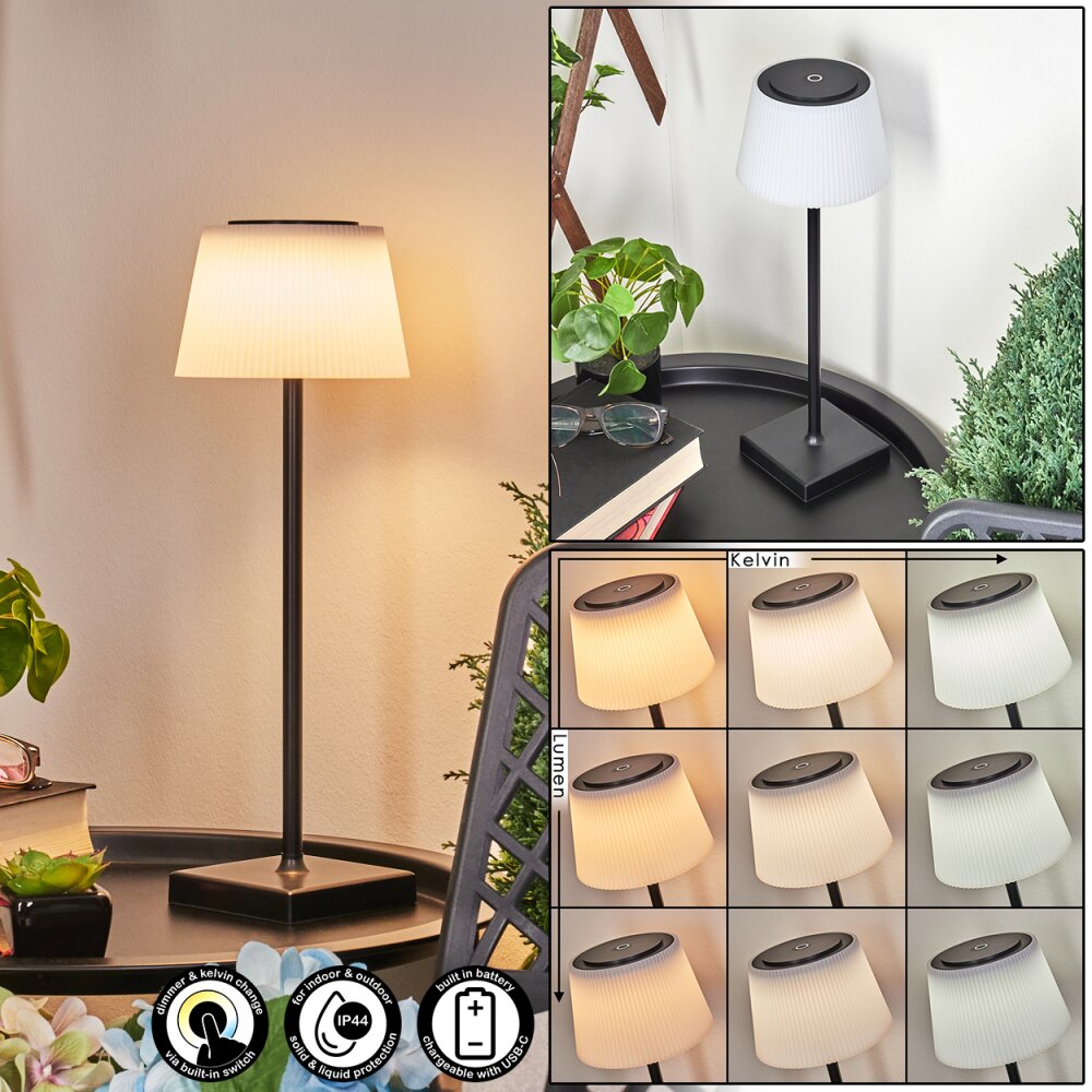 Longchamps Lámpara de mesa LED Negro, 1 luz main product photo