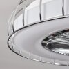 Burmeister Ventilador de techo LED Blanca, 1 luz, Mando a distancia