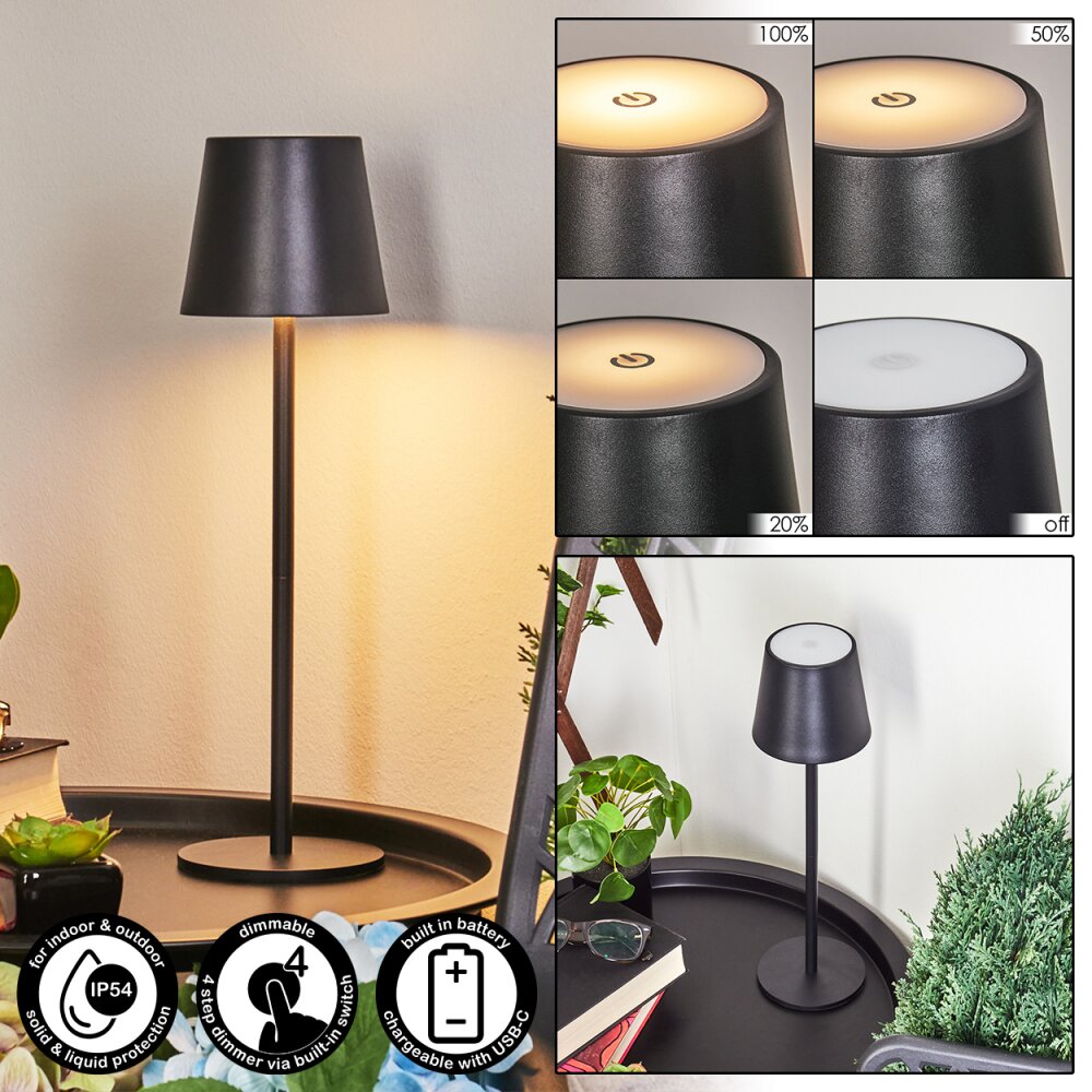 Allen Lámpara de mesa LED Negro, 1 luz main product photo