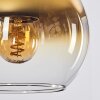 Koyoto Lámpara Colgante Cristal 15 cm Colores ámbar, 4 luces