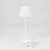 Longchamps Lámpara de mesa LED Blanca, 1 luz