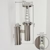 Natalia Aplique para exterior Acero inoxidable, 2 luces