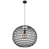 Globo SENNI Lámpara Colgante Negro, 1 luz