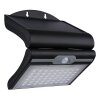 Globo SOLAR Aplique para exterior LED Gris, Negro, 1 luz, Sensor de movimiento