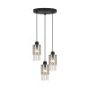 Globo BACKEY Lámpara Colgante Negro, 3 luces
