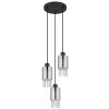 Globo BACKEY Lámpara Colgante Negro, 3 luces