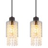 Globo BACKEY Lámpara Colgante Negro, 4 luces