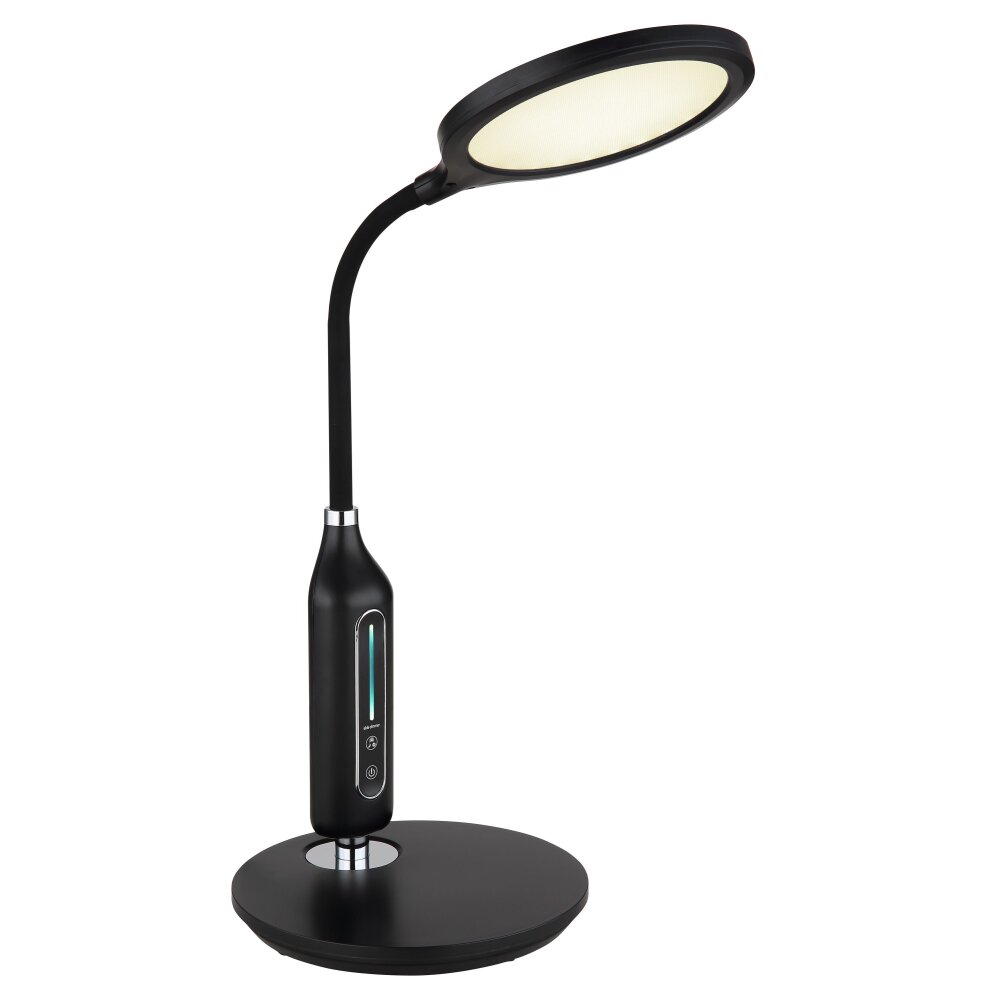 Globo FRUGGY Lámpara de mesa LED Cromo, Negro, 1 luz main product photo