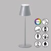 FHL easy Cosenza Lámpara de mesa LED Plata, 1 luz, Cambia de color