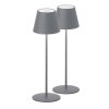 FHL easy Cosenza Lámpara de mesa 2 Set LED Gris, 1 luz, Cambia de color