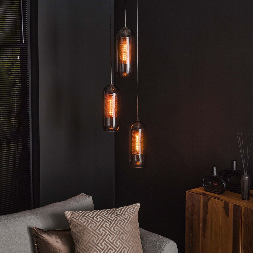 Lalora Lámpara pendular Negro, 3 luces main product photo