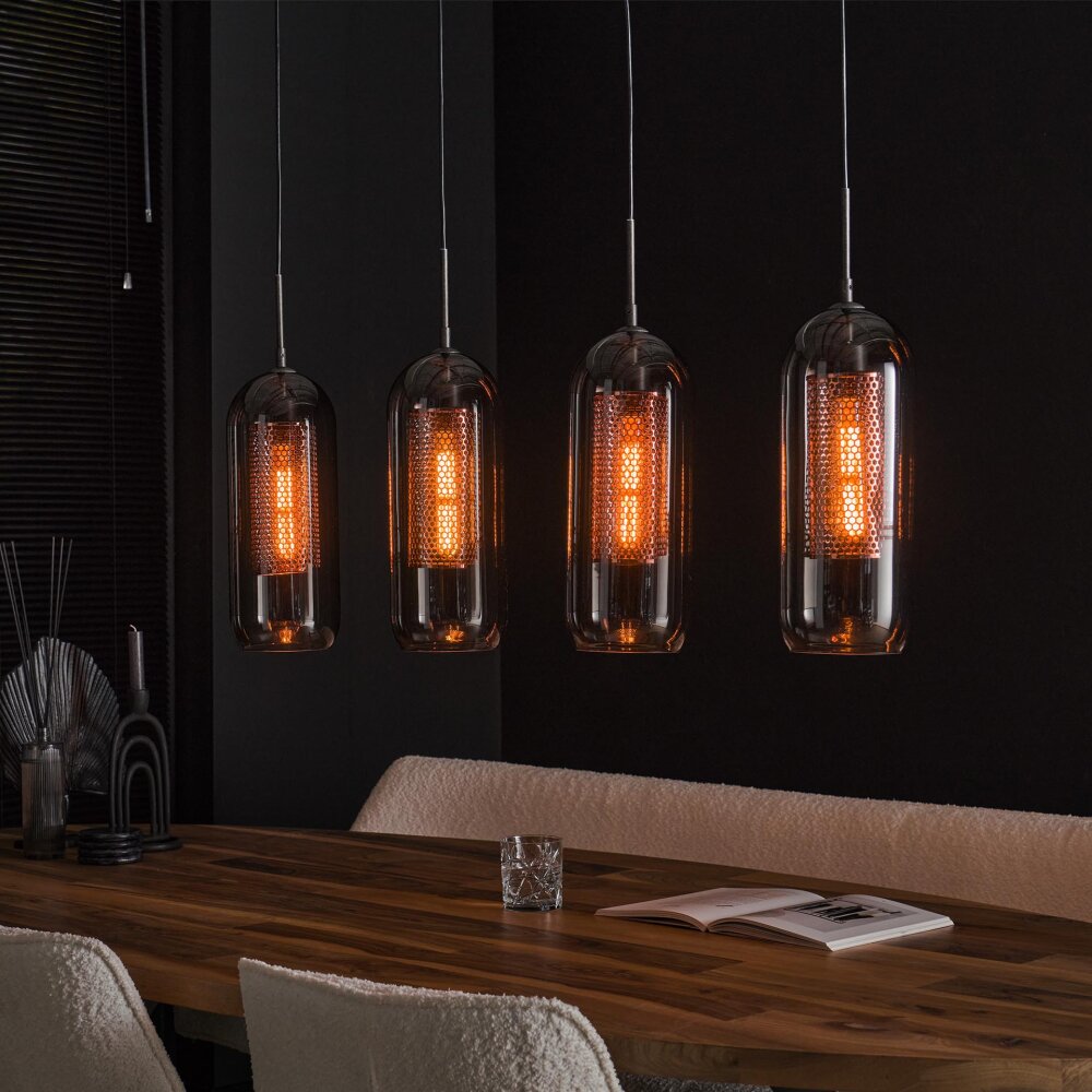 Lalora Lámpara pendular Antracita, 4 luces main product photo