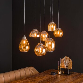 Balanka Lámpara pendular Antracita, 7 luces
