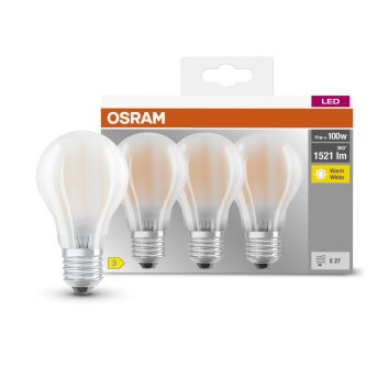 OSRAM Juego de 3 LED E27 11 watt 2700 Kelvin 1521 Lumen