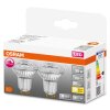 OSRAM SUPERSTAR Juego de 2 LED GU10 4,5 watt 2700 Kelvin 350 Lumen