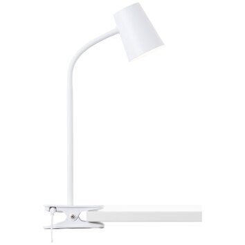 Brilliant Adda Lámpara con pinza LED Blanca, 1 luz