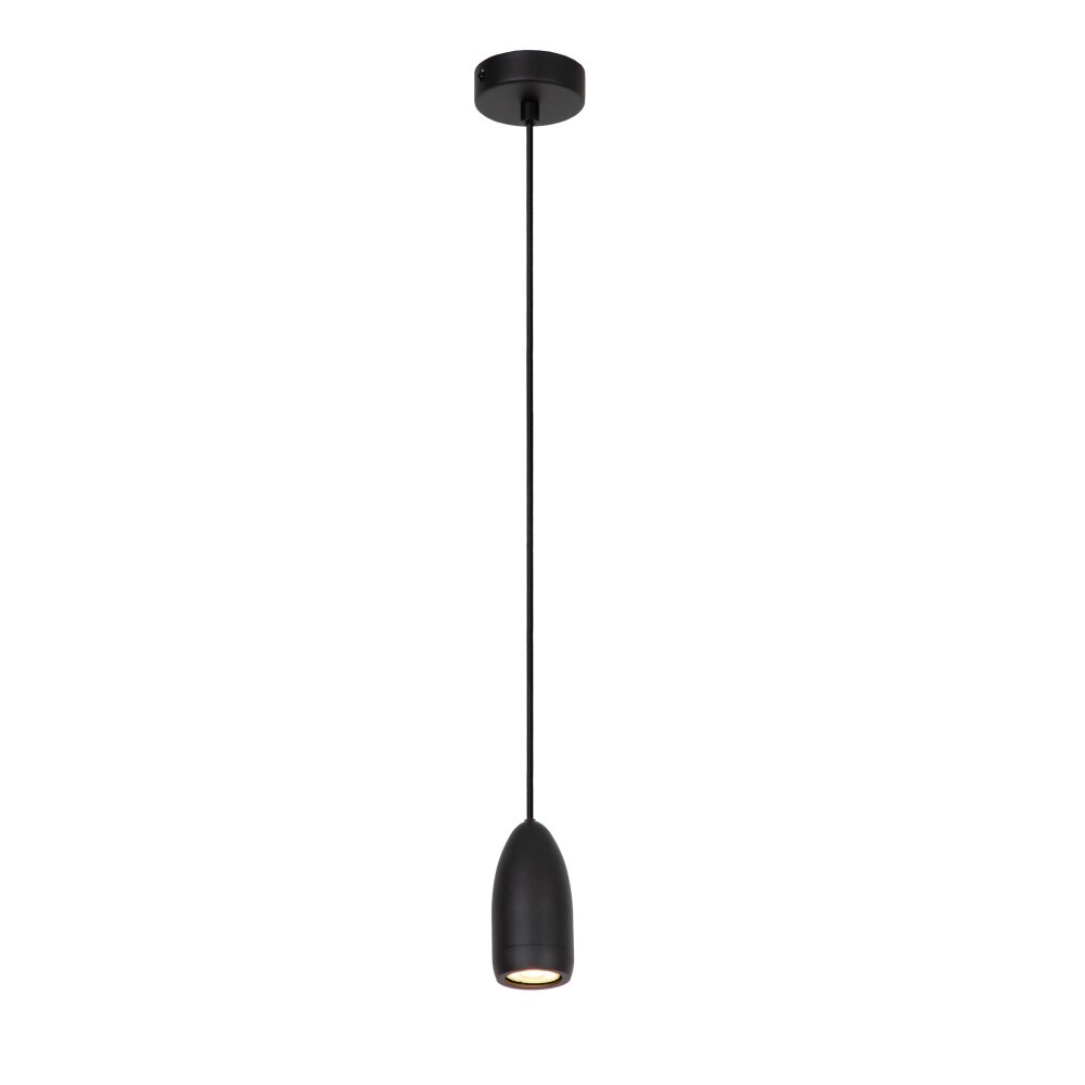 Lucide EVORA Lámpara Colgante Negro, 1 luz main product photo