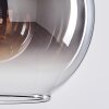 Koyoto Lámpara Colgante Cristal 20 cm Ahumado, 5 luces
