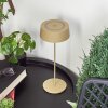 Kouvi Lámpara de mesa LED dorado, 1 luz