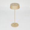 Kouvi Lámpara de mesa LED dorado, 1 luz