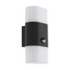 Eglo FAVRIA Aplique para exterior LED Antracita, 2 luces, Sensor de movimiento