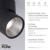 Paul Neuhaus PURE-NOLA Aplique LED Negro, 1 luz
