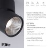Paul Neuhaus PURE-NOLA Lámpara de Techo LED Negro, 2 luces