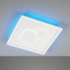 Fischer & Honsel Trey Lámpara de Techo LED Blanca, 1 luz, Mando a distancia, Cambia de color