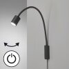 Fischer & Honsel Justi Aplique LED Negro, 1 luz