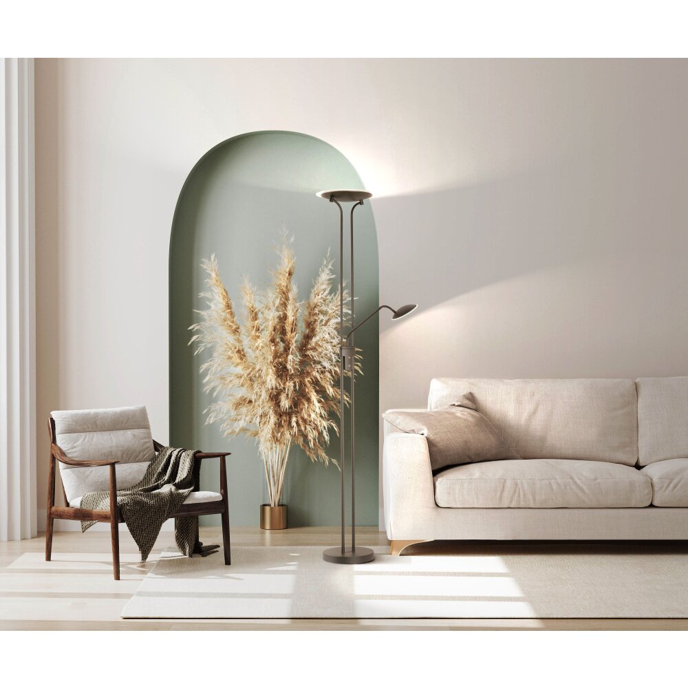 Fischer & Honsel Tallri Lámpara de Pie LED Negro, 1 luz main product photo