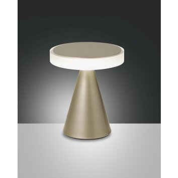 Fabas Luce Neutra Lámpara de Mesa LED dorado, 1 luz