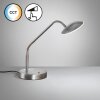 Fischer & Honsel Tallri Lámpara de mesa LED Níquel-mate, 1 luz