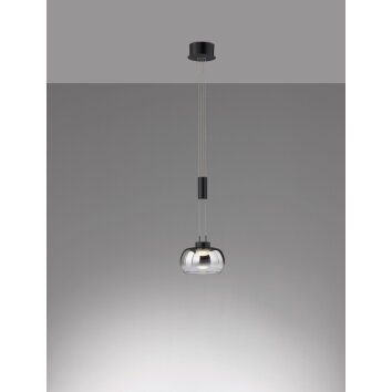 Fischer & Honsel Arosa Lámpara Colgante LED Negro, 1 luz