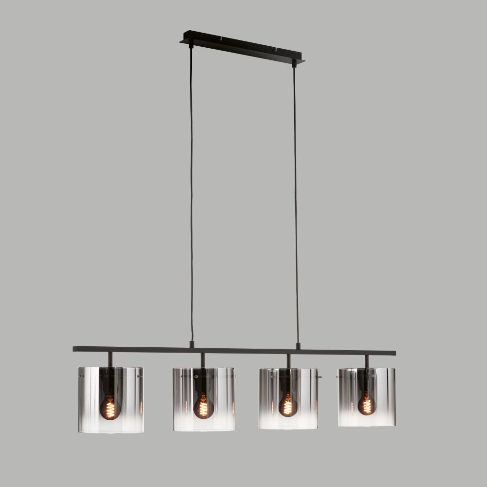 Fischer & Honsel Samu Lámpara Colgante Negro, 4 luces main product photo