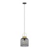 Eglo ROUNDHAM Lámpara Colgante Latón, Negro, 1 luz