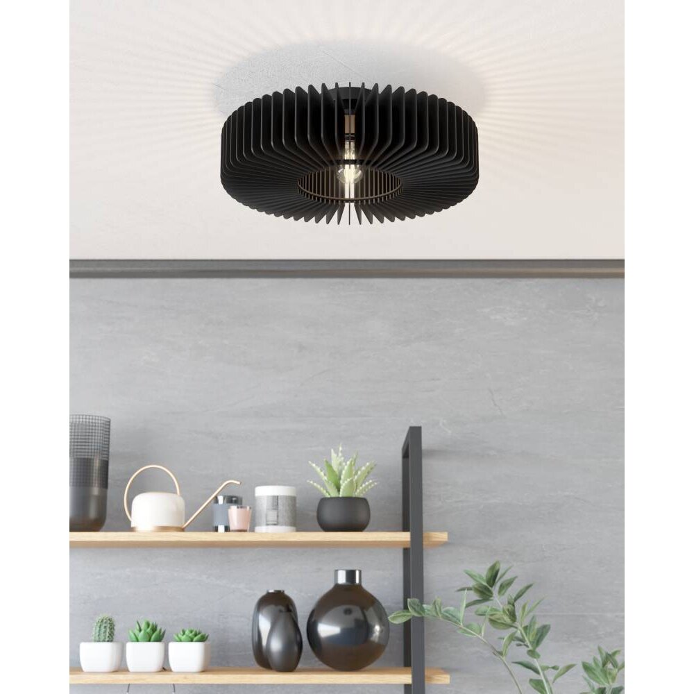 Eglo PALOMBAIA Lámpara de Techo Negro, 1 luz main product photo