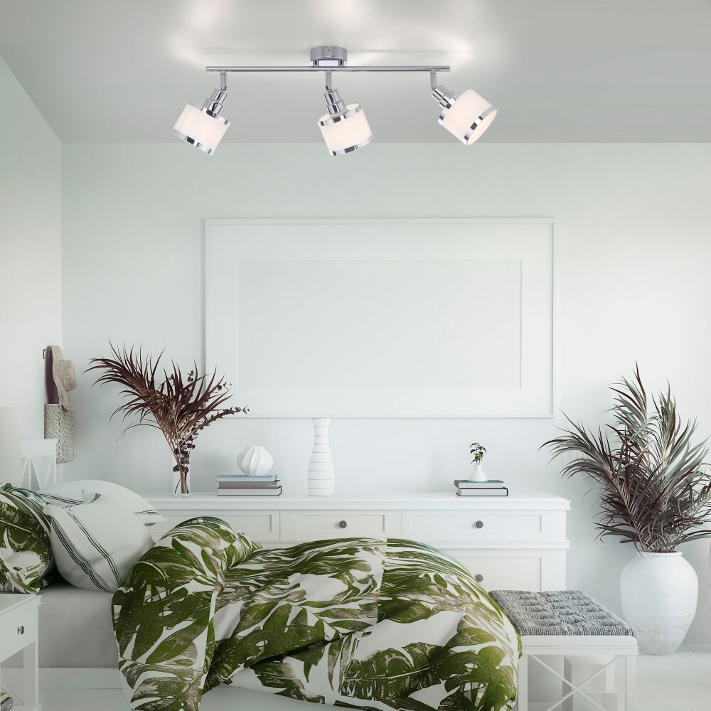 Leuchten-Direkt ACCOR Lámpara de Techo Plata, 3 luces main product photo