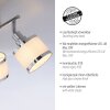 Leuchten-Direkt ACCOR Lámpara de Techo Plata, 3 luces