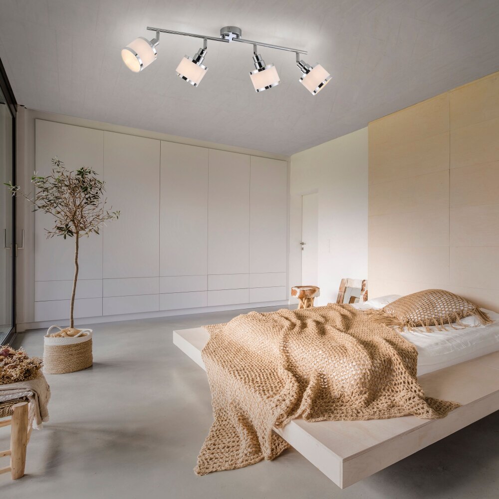 Leuchten-Direkt ACCOR Lámpara de Techo Plata, 4 luces main product photo