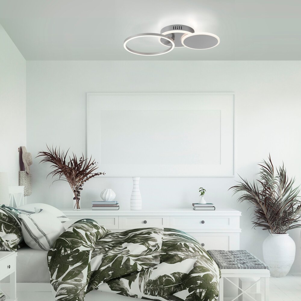 Leuchten-Direkt SEVENT Lámpara de Techo LED Plata, 1 luz main product photo