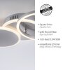 Leuchten-Direkt SEVENT Lámpara de Techo LED Plata, 1 luz