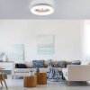 Leuchten-Direkt VERTIGO Lámpara de Techo LED Blanca, 1 luz, Mando a distancia