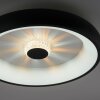 Leuchten-Direkt VERTIGO Lámpara de Techo LED Negro, 1 luz, Mando a distancia